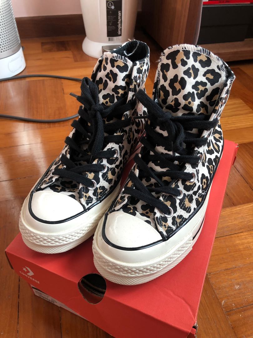 converse chuck leopard print