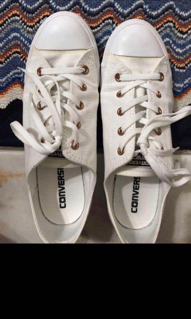 White and rose gold converse womens outlet