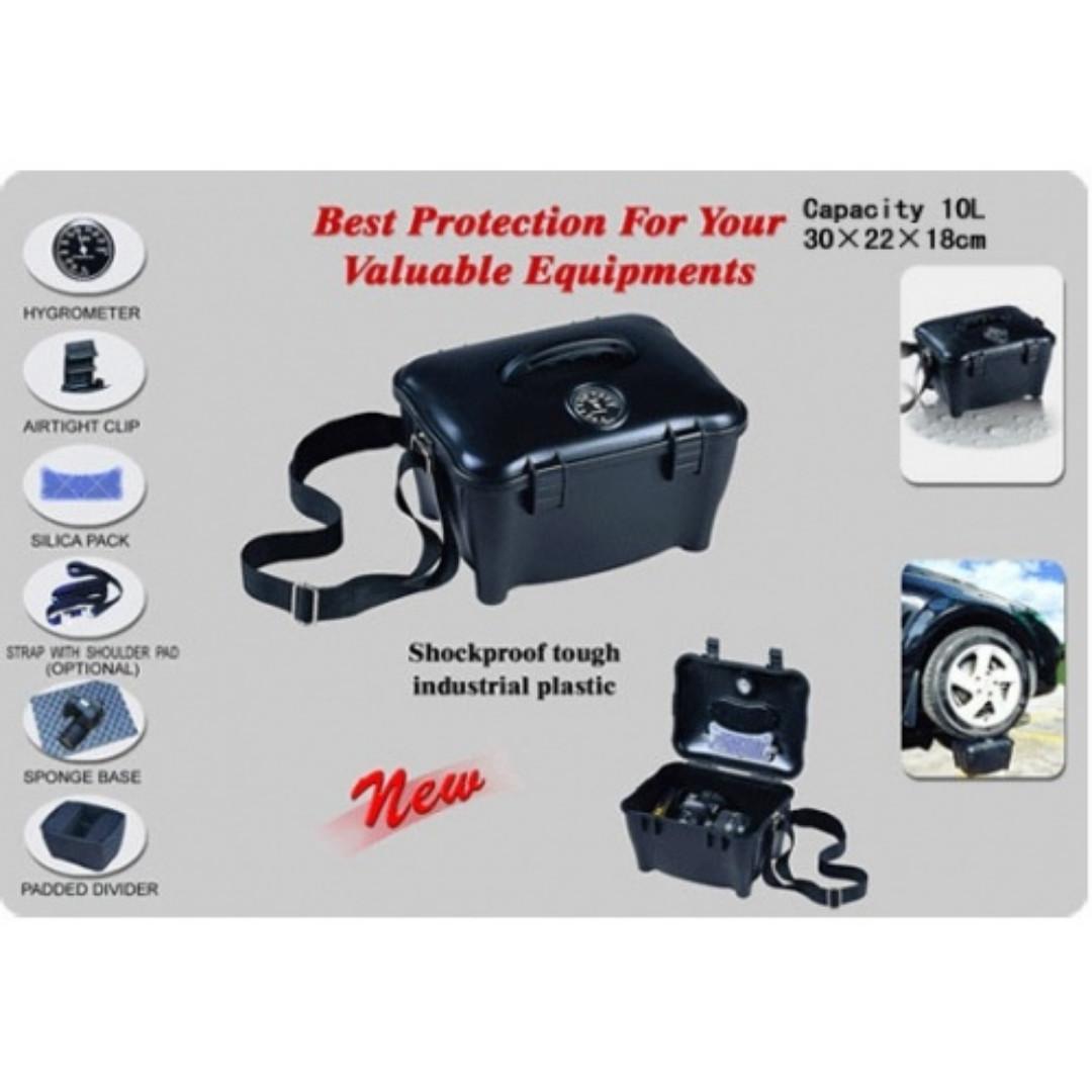 DigiCabi Portable 10L Dry Box with Silica Gel and Humidity Meter