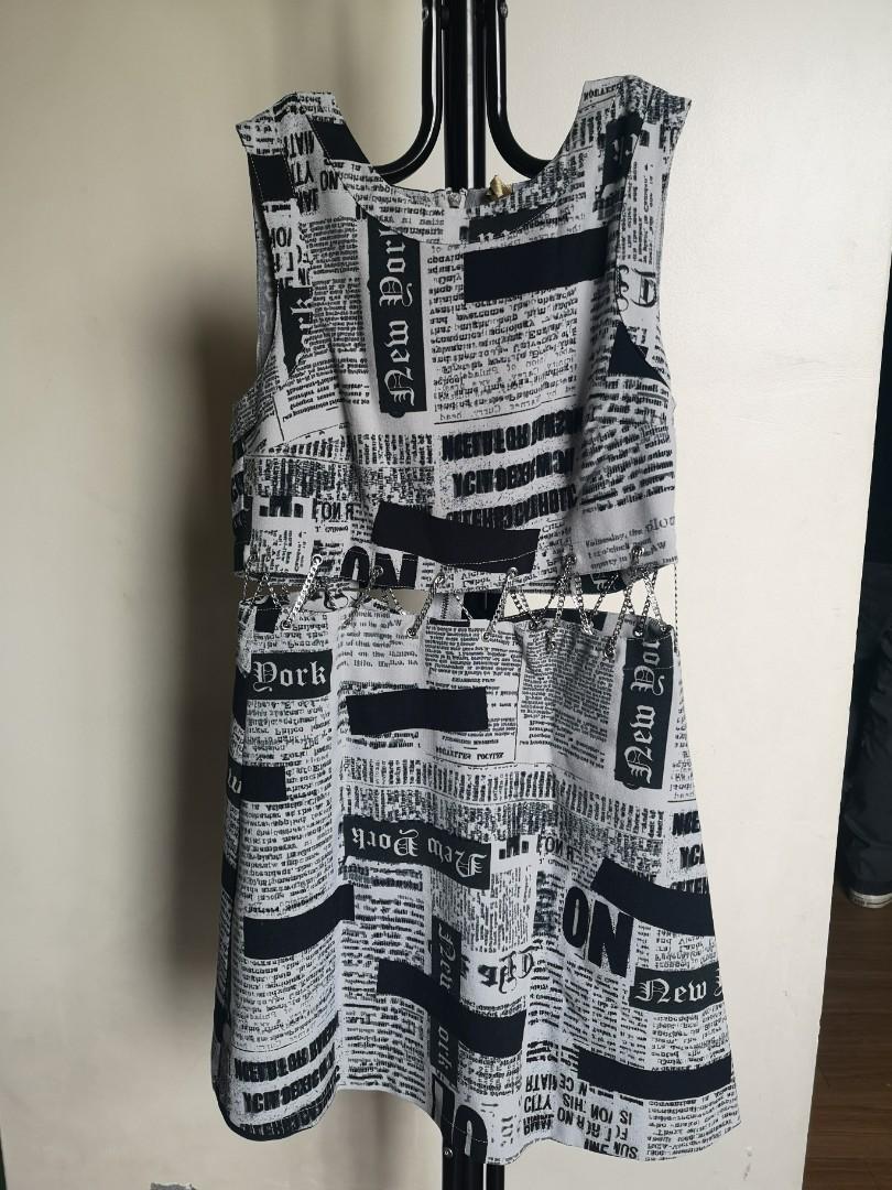 Divided Newspaper designed Dress (Category: Dresses) located in Makati City. Submitted by jessearing (Listing ID 241097527, Image 1). Description: Pre-loved sexy dress used only once.