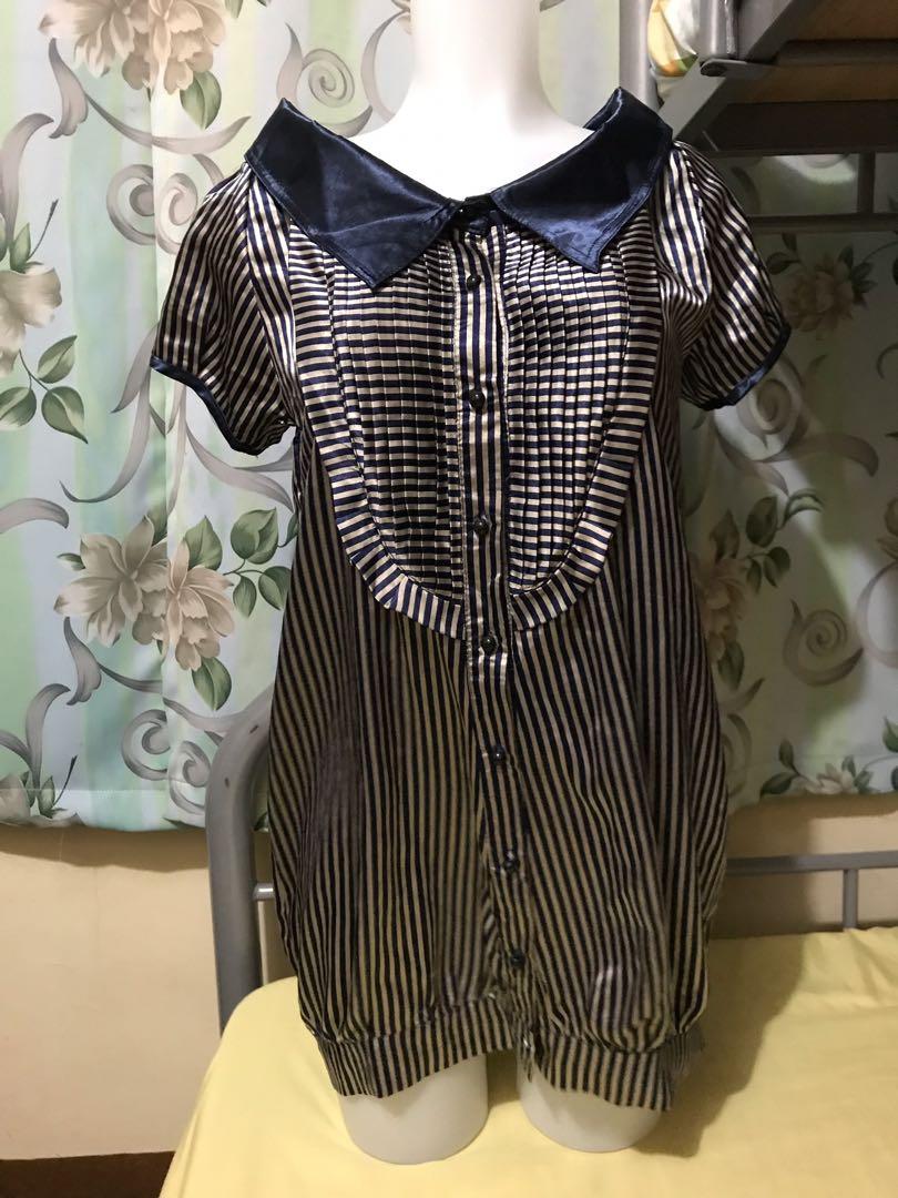 Dress ( mini Style ) w/ wide unique collar (Category: Dresses) located in Quezon City. Submitted by jellyespiritu74 (Listing ID 241083614, Image 1). Description: # preloved # cute dress # madulas ang tela # imported .