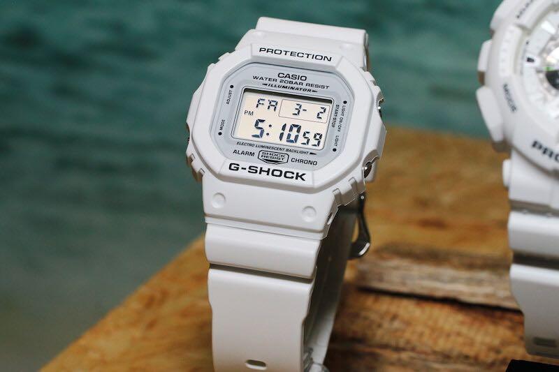 G shock dw5600mw white Mobile Phones Gadgets Wearables Smart Watches on Carousell