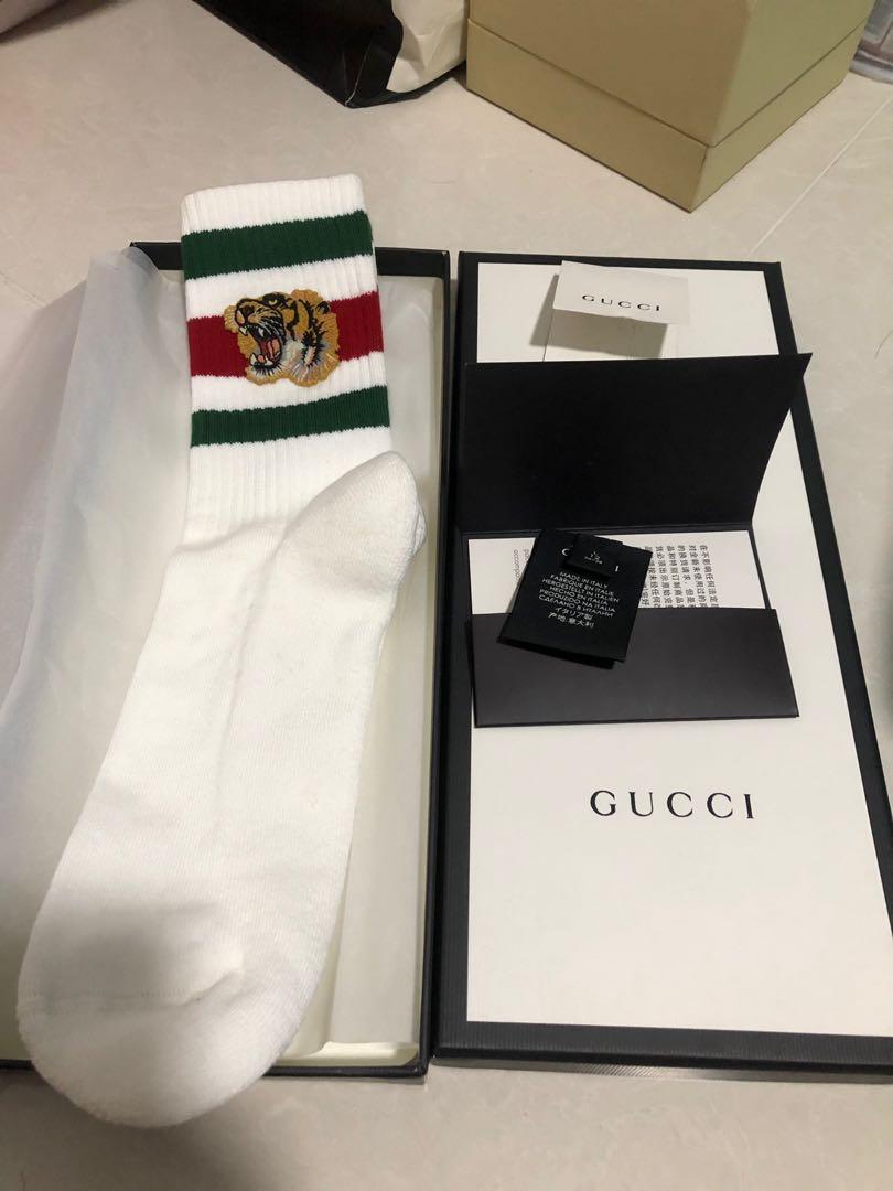 Vælge lære Tilladelse Gucci Tiger Socks, Men's Fashion, Watches & Accessories, Socks on Carousell