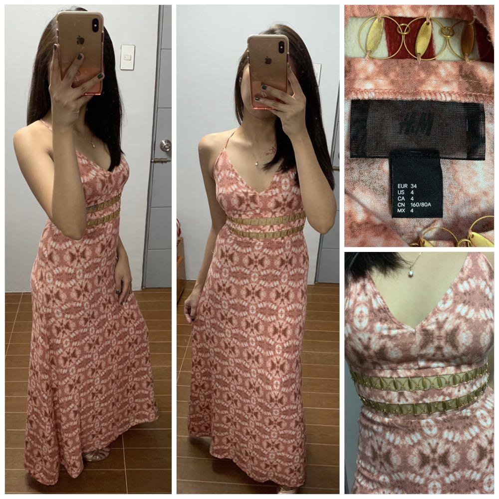h&m tie dye dress