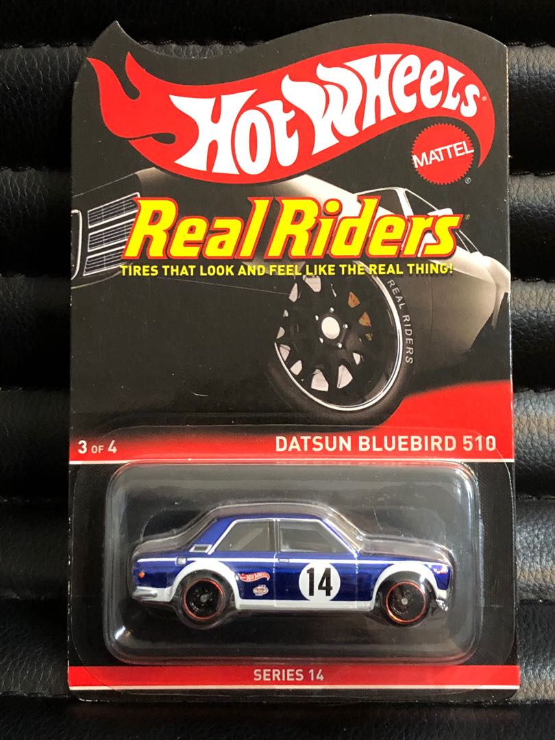 Hot wheels datsun bluebird 510 real riders discount