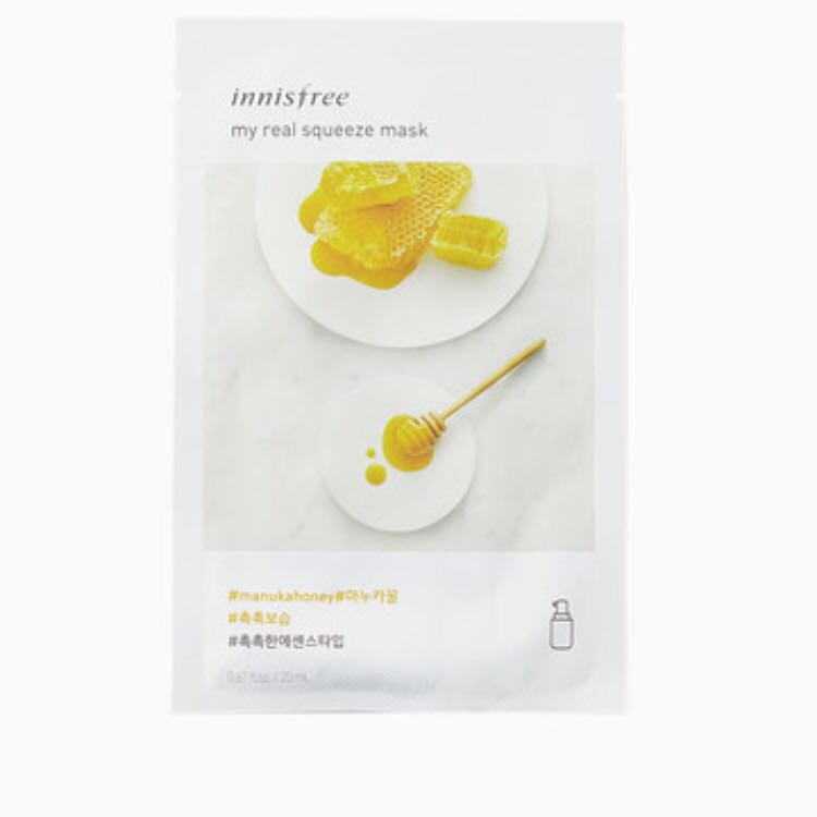 INNISFREE Real Squeeze Manuka Honey Mask, Beauty & Personal Care, Face