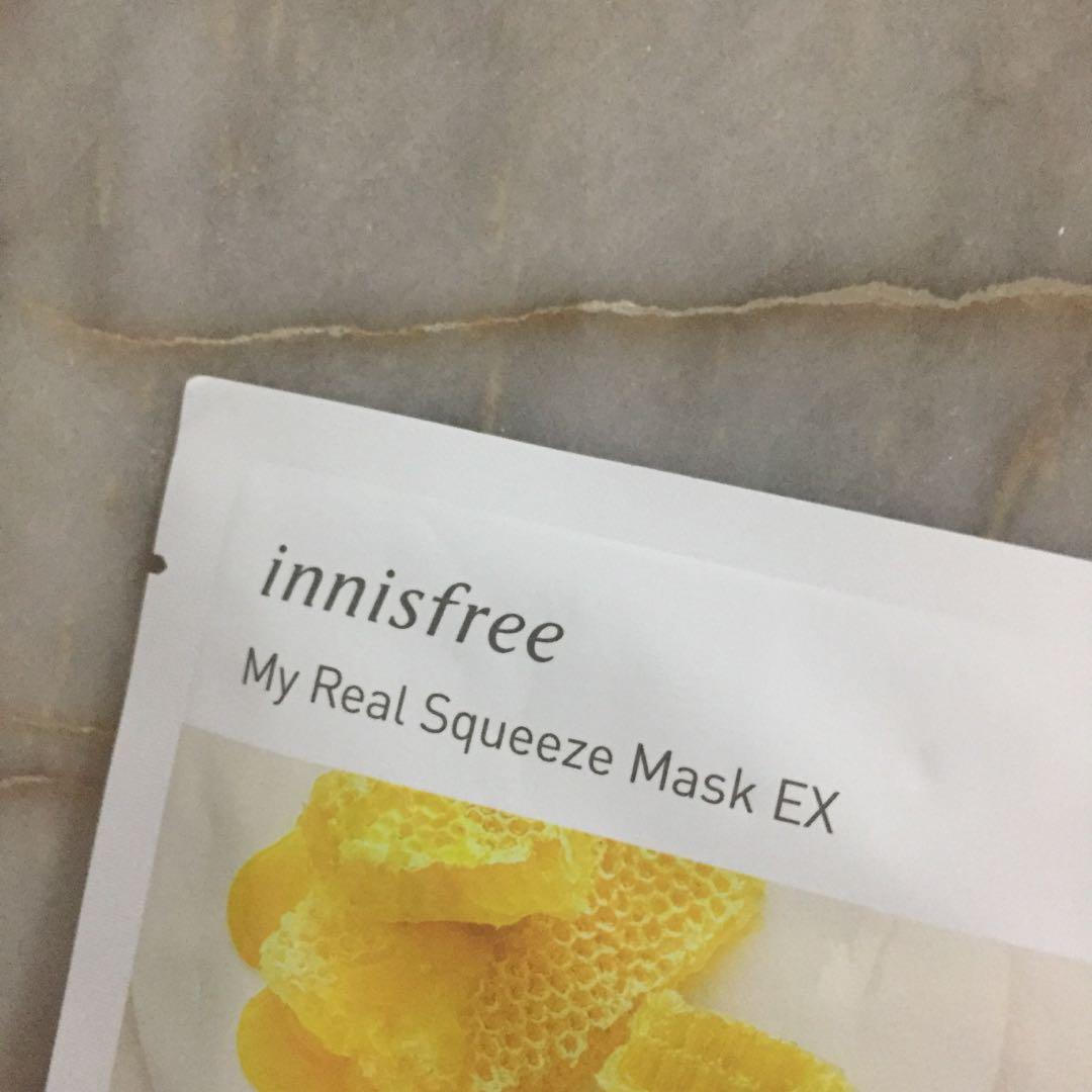 INNISFREE Real Squeeze Manuka Honey Mask, Beauty & Personal Care, Face