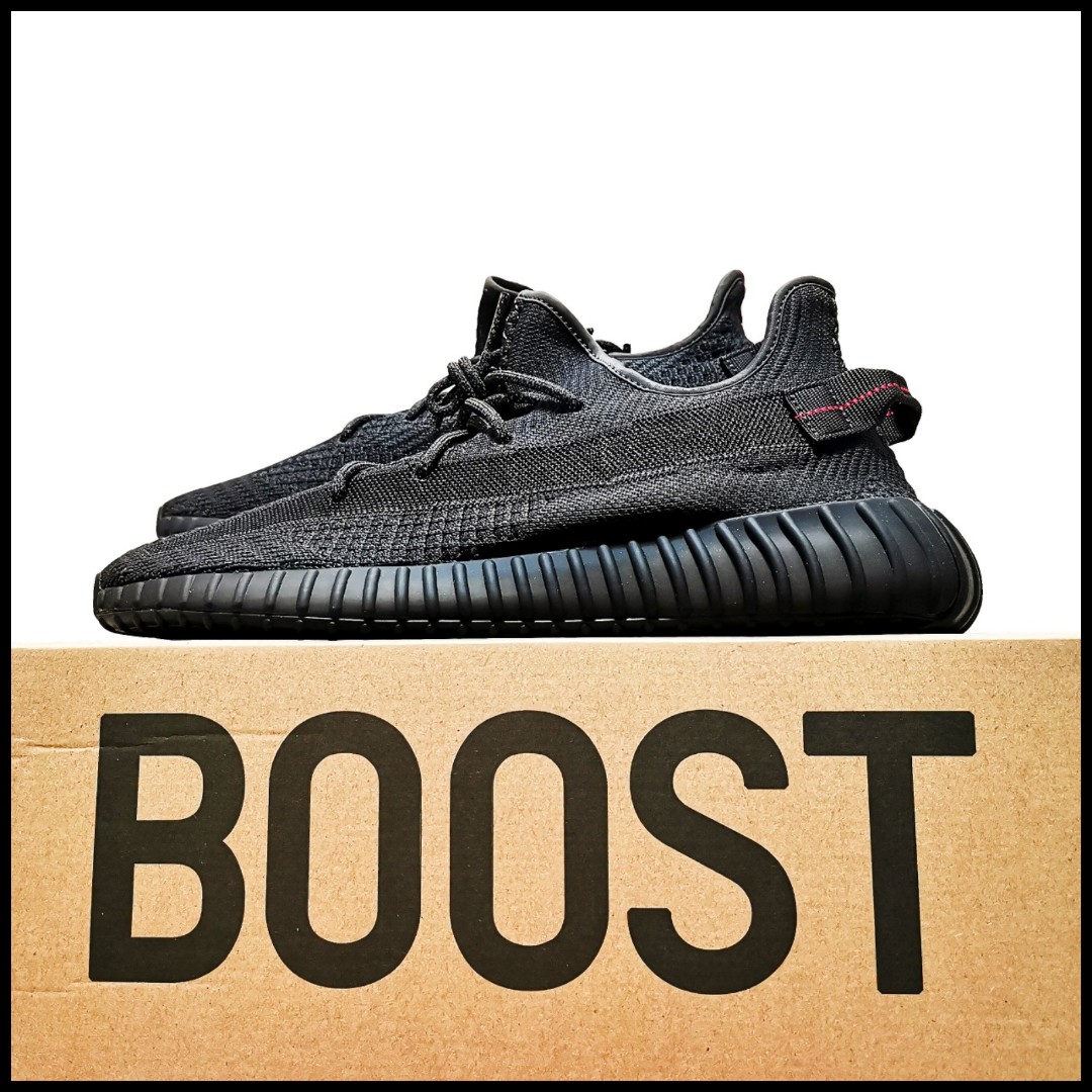 Adidas Yeezy Boost 350 V2 Black 'Static' FULL SIZE RUN