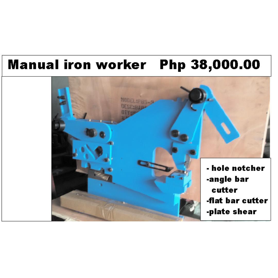 Iron Worker Hole Notcher Plate Shear Bar Cutter Construction