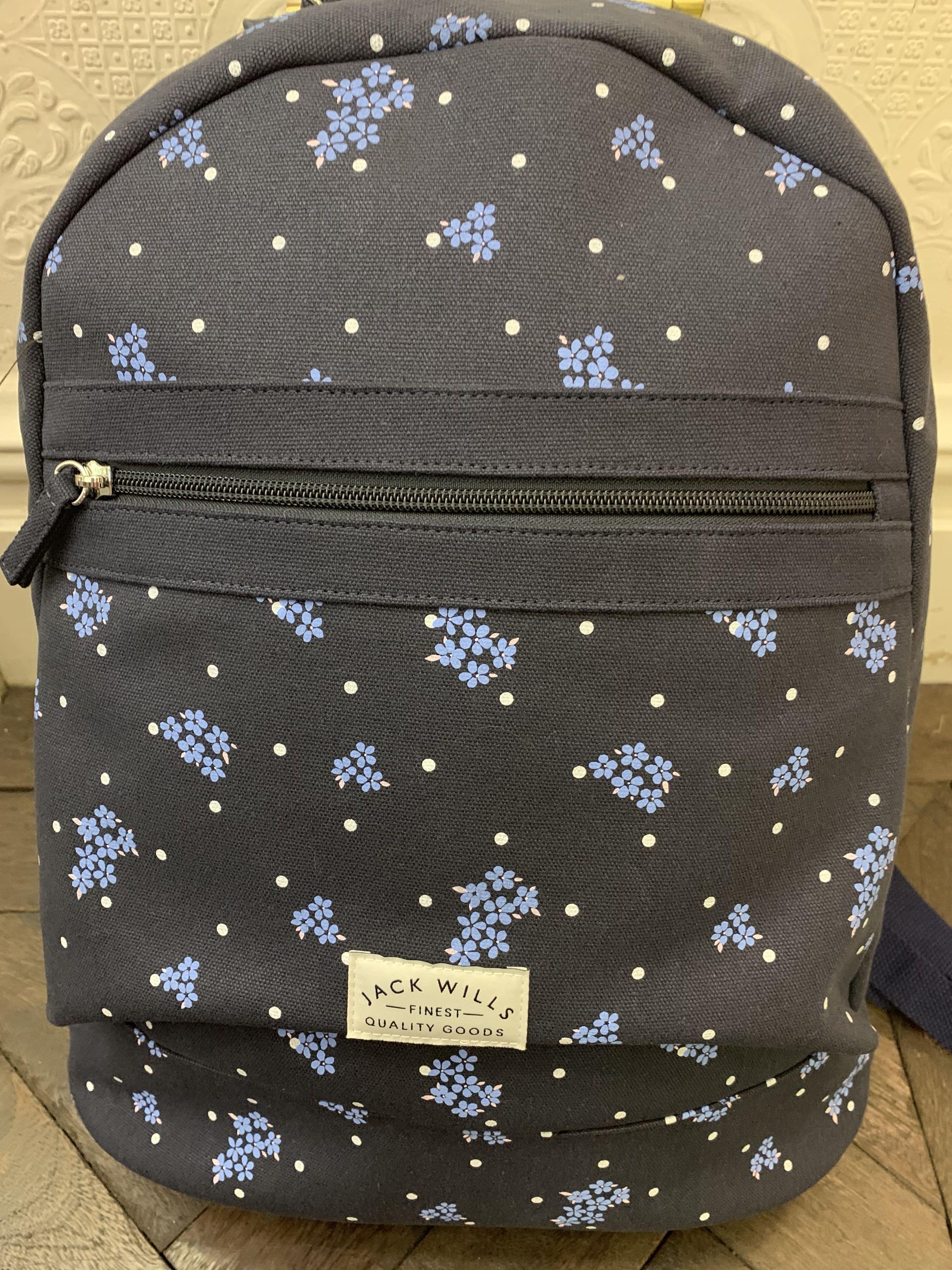Jack wills floral backpack on sale