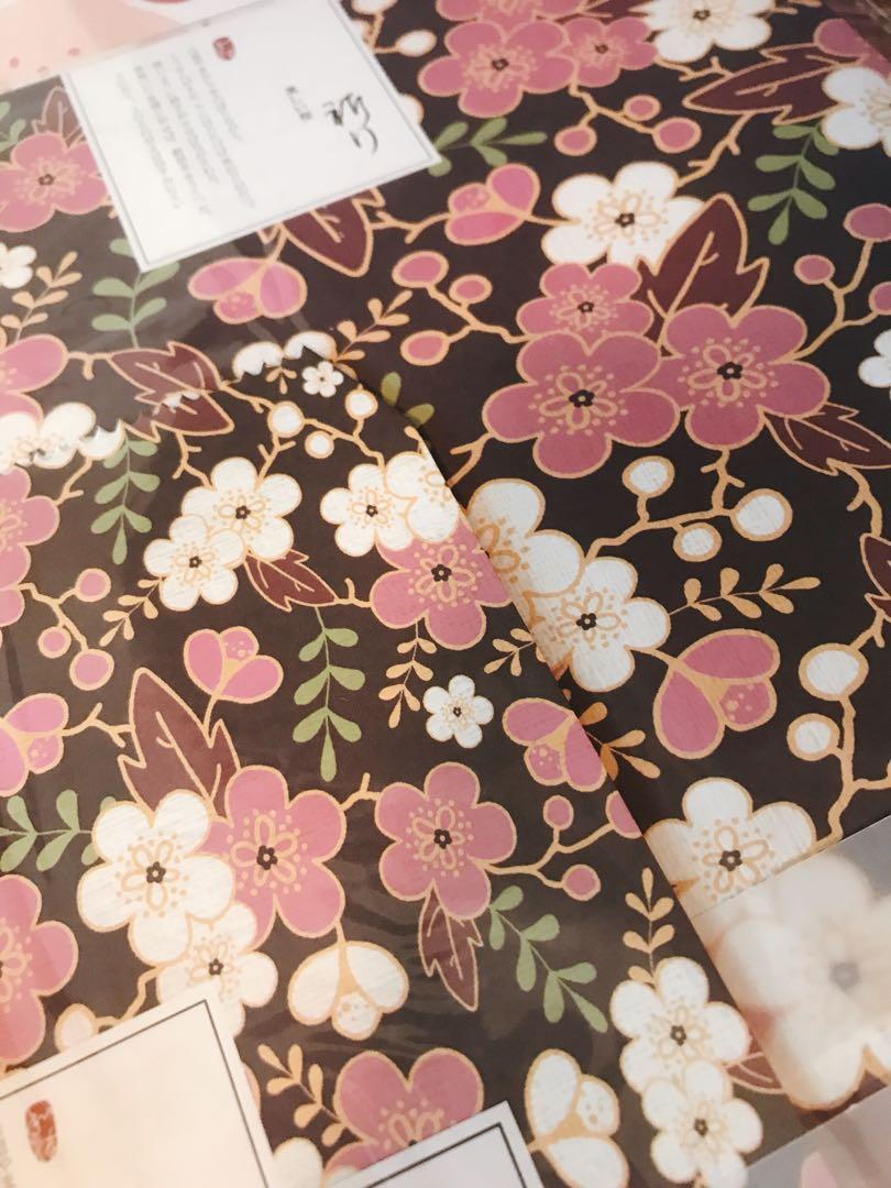 Japanese style letter paper with envelopes, Hobbies &amp; Toys, Stationery ...