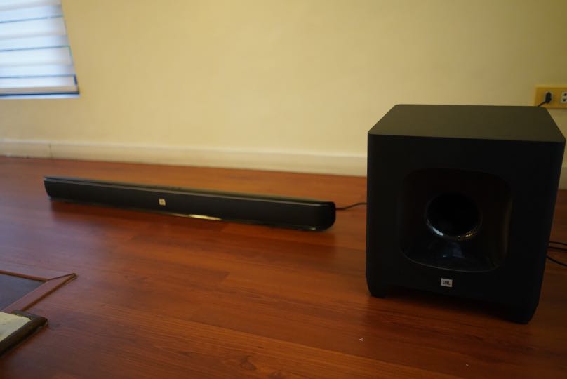 JBL SB400 Soundbar and Wireless Subwoofer, Audio, Soundbars, Speakers