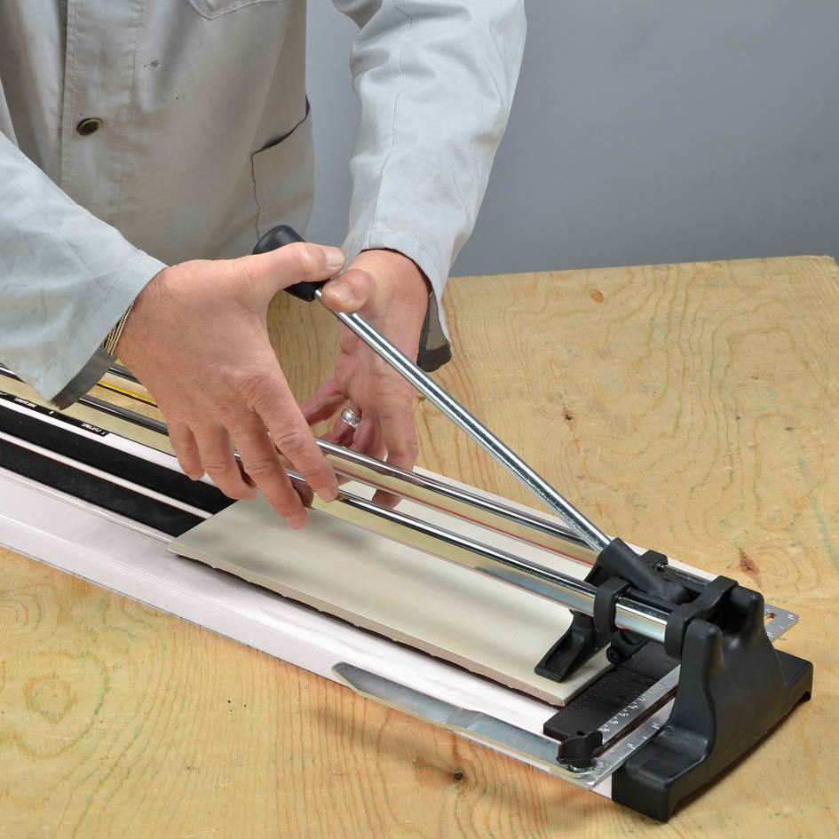 Manual Tile Cutter Battipav Italy 400mm (Category: Construction Tools & Equipment) located in Manila. Submitted by raineshop77 (Listing ID 241108593, Image 3). Description: Manual tile cutter for diagonal and straight cuts on single-double fired ceramic and gres. Diagonal fence included. – Cutting length up to 400 mm – Size tile for diagonal cutting: 28 x 28 cm Cutting wheel Ø 15 mm. Sliding carriage on oval chromium plated bars and base in shape