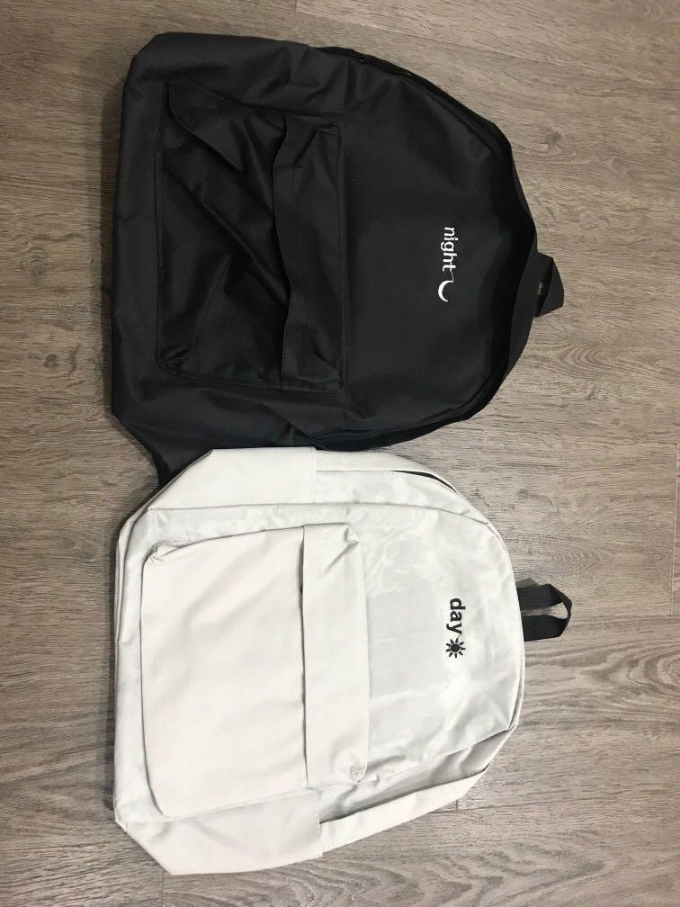 matching backpack and luggage