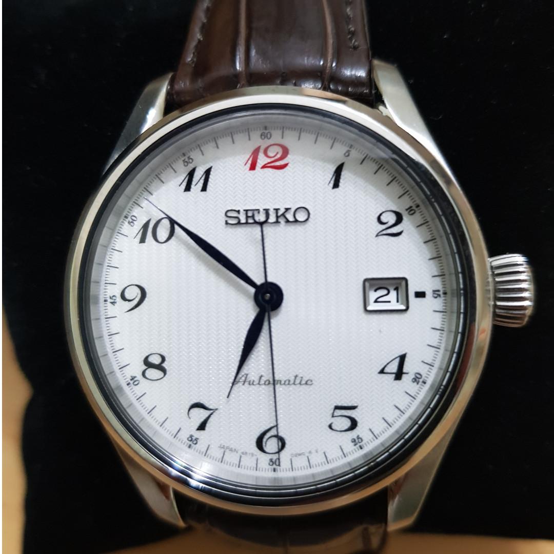 MWTS: Collectible SEIKO Presage SPB039J - Automatic with Breguet numerals  and Red 12, Mobile Phones & Gadgets, Wearables & Smart Watches on Carousell