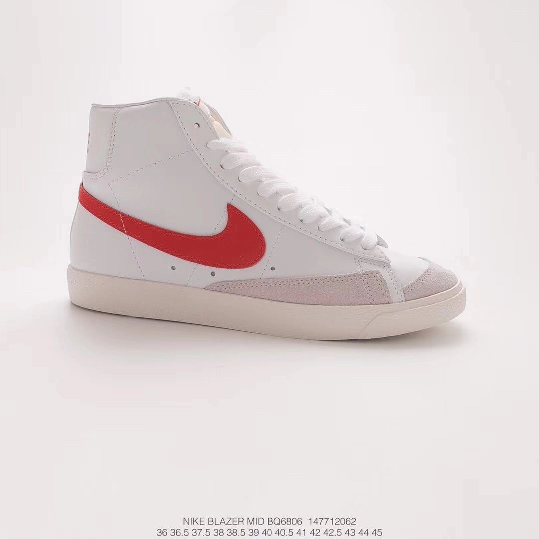 nike blazer mid 77 red and white