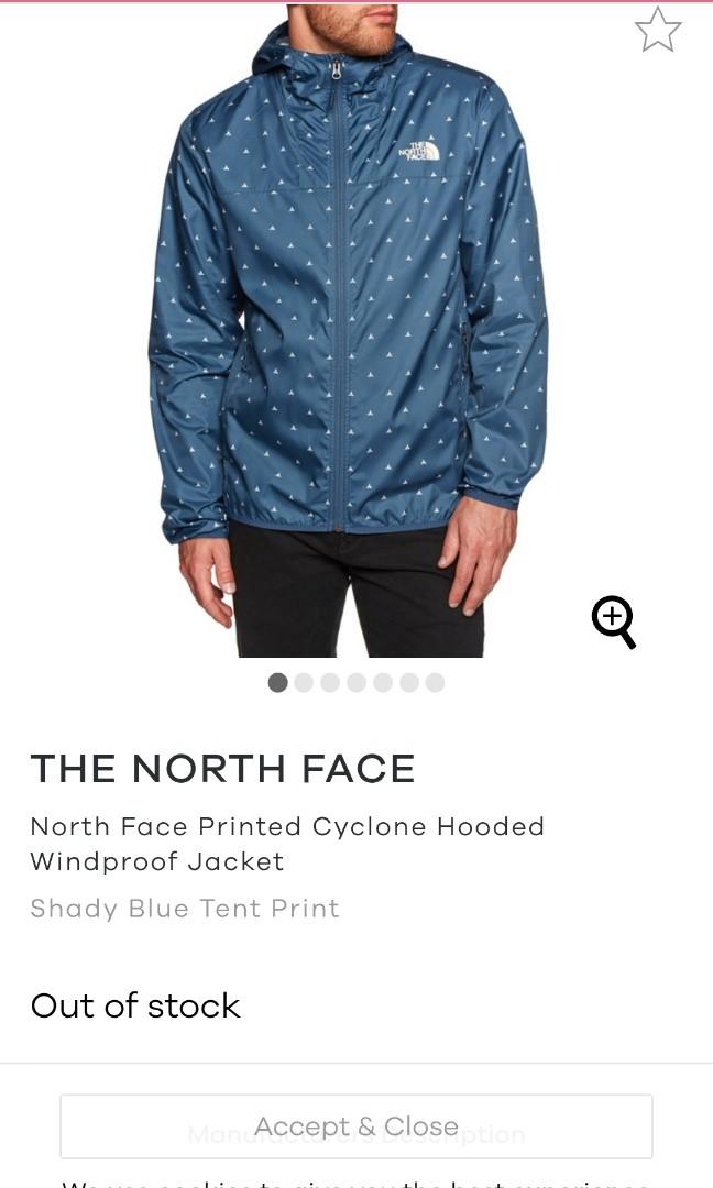 north face printed cyclone hoodie