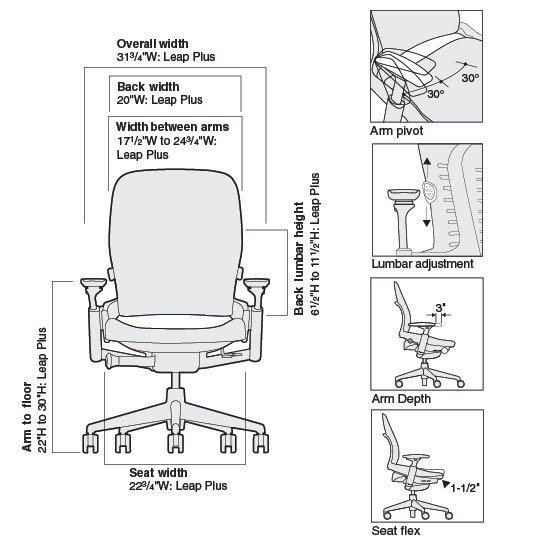 office chair Steelcase leap V2