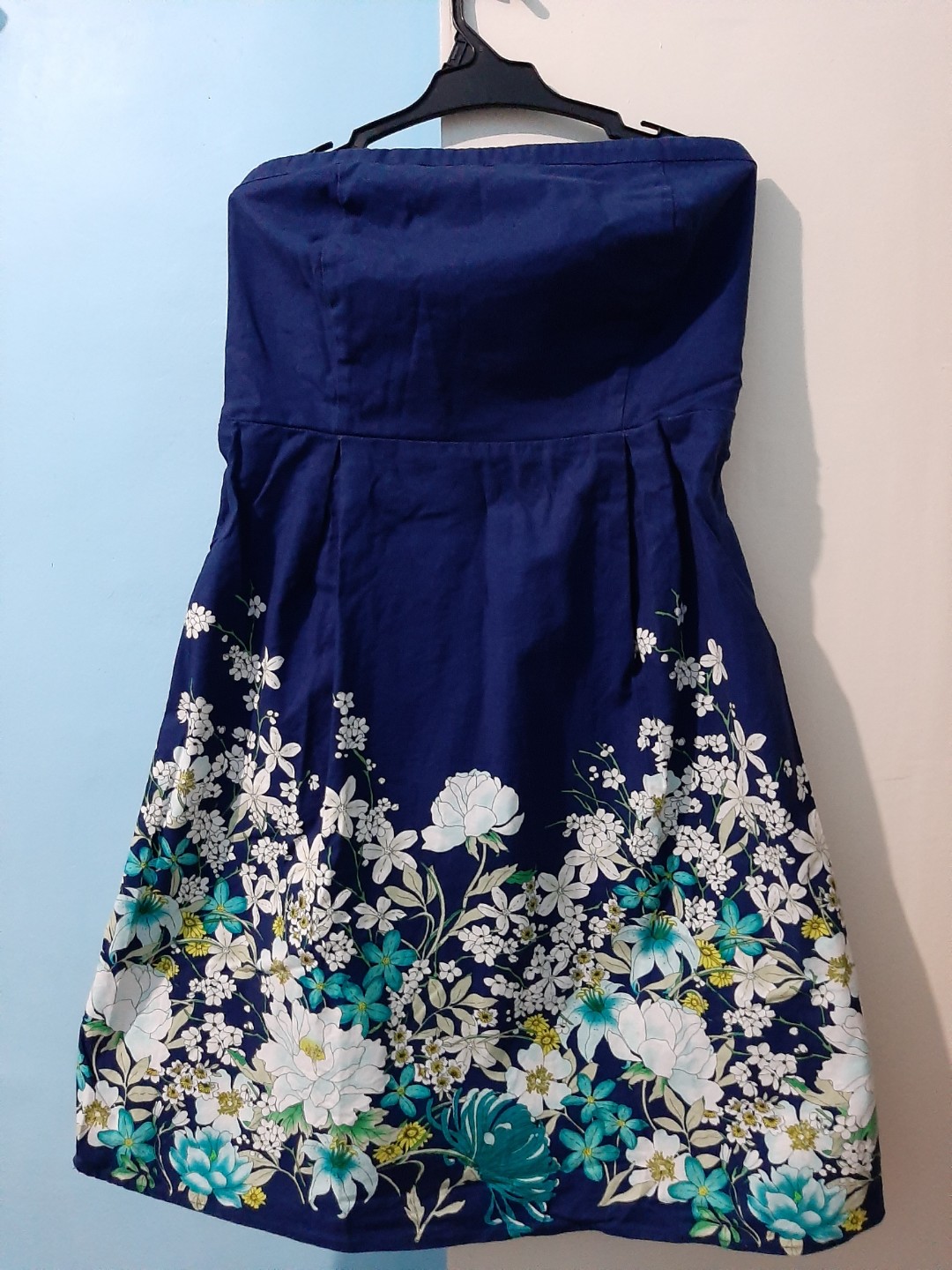 old navy blue floral dress
