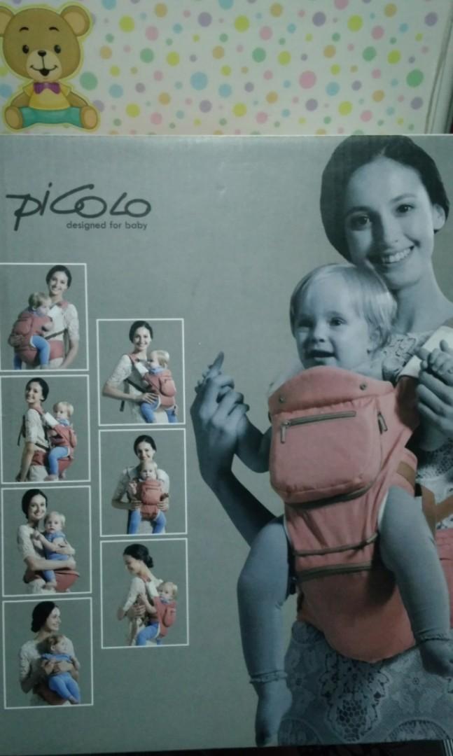 PICOLO Hip Seat Carrier (Category: Carriers & Slings) located in Manila. Submitted by heymomma (Listing ID 241057213, Image 2). Description: Excellent Used Condition. Needs cleaning/washing, been stored for few months. See pic #9 may maliit n stain. Bought Brand New from SM @ P2,699.75. With Box. We bought it when baby is already 1yr old, upper carrier was just used once. We used the hipseat more instead..