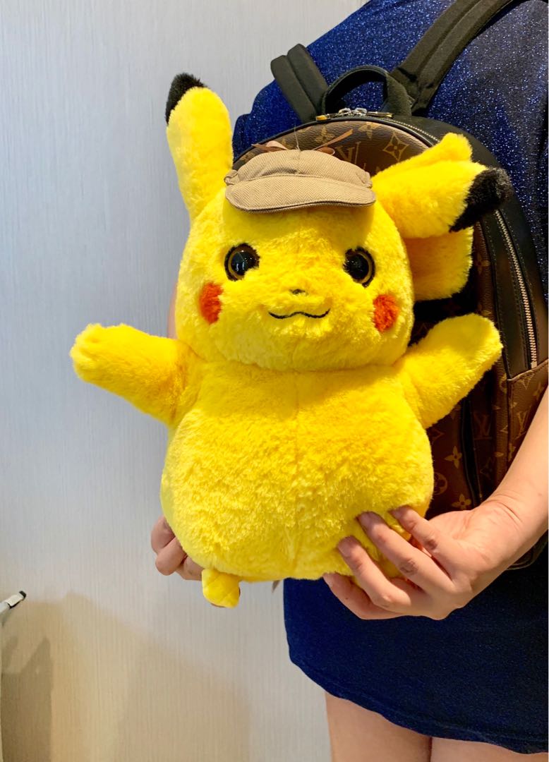 giant detective pikachu plush