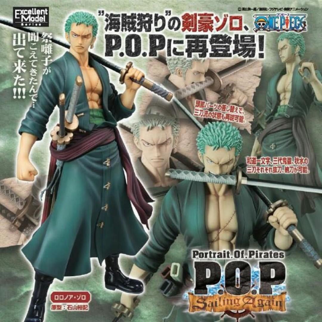 Collectibles Jp R Portrait Of Pirates One Piece Series Sailing Again Roronoa Zoro Figure J Collectible One Piece Anime Items