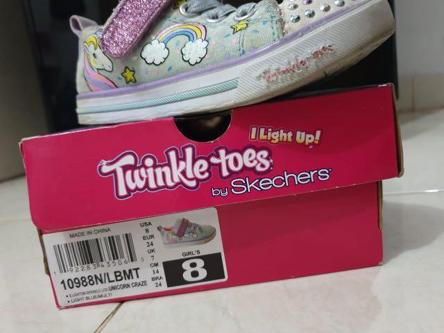 Sepatu Preloved Skechers Twinkle Toes Unicorn Craze For Toddler Girl Size Eur 24 14 Cm Bayi Anak Baju Anak Perempuan 1 Hingga 3 Tahun Di Carousell