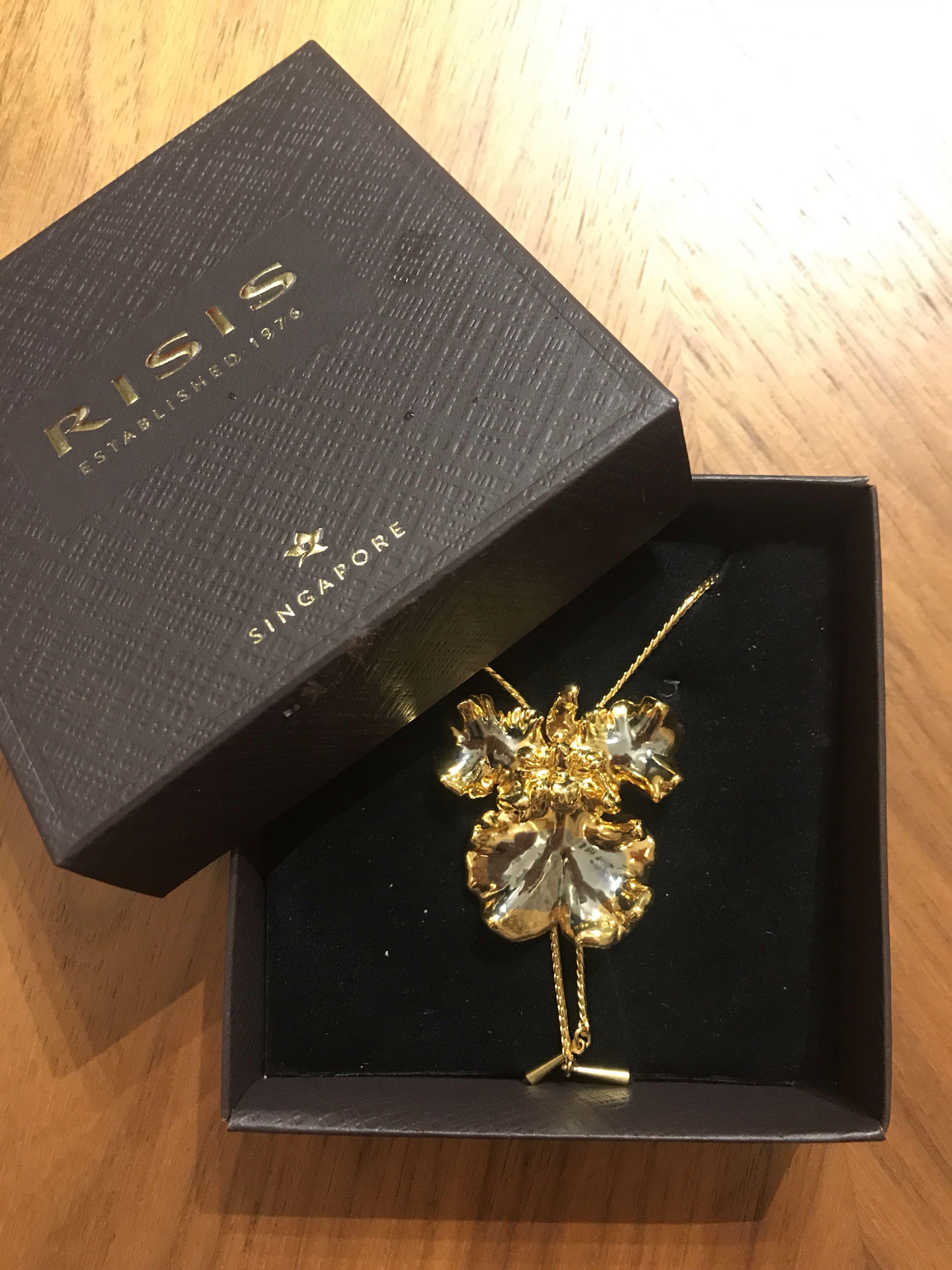 Orchid Slider (Plated in fine 24K Gold 