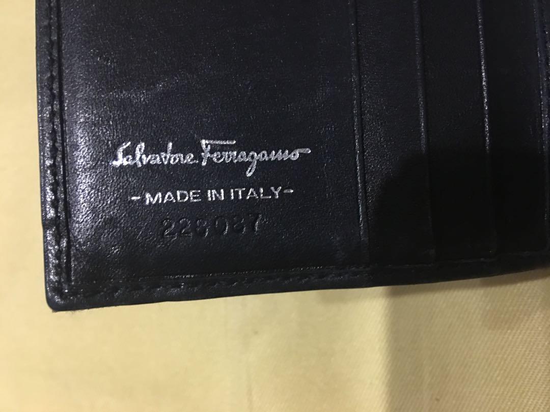 Salvatore Ferragamo Wallet (Category: Luxury Bags & Wallets) located in Pasig City. Submitted by r.dizon (Listing ID 241208338, Image 3). Description: Classic Ferragamo Trifold wallet w/ silver hardware. Front has a coin purse/card holder feature. The wallet opens up in the French style with 3 side card holders, 1 bill/note compartment Gently used, in good condition with scratches on the interior from use. Made in Italy.