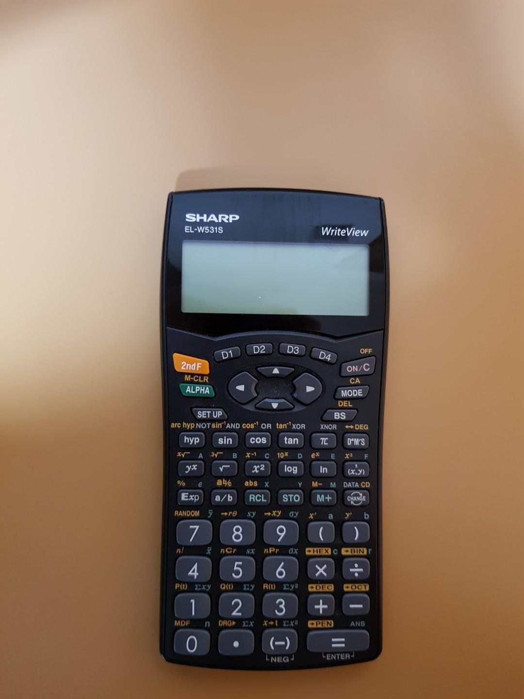Sharp El W531s Scientific Calculator Electronics Others On Carousell