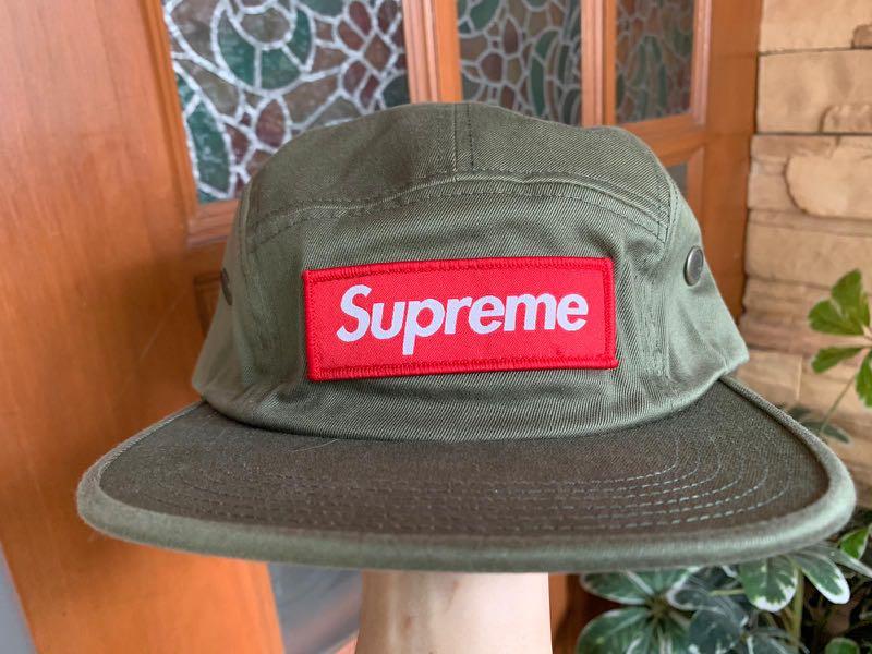 supreme olive camp cap