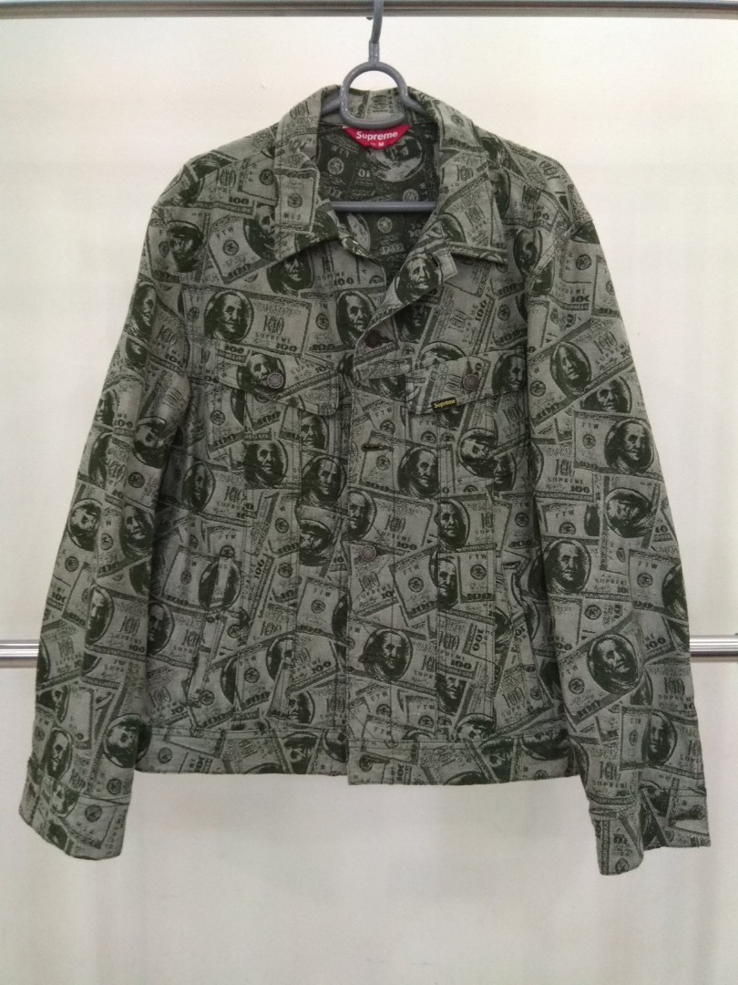 Supreme green money jacket m Men s Fashion Coats Jackets and Outerwear on Carousell