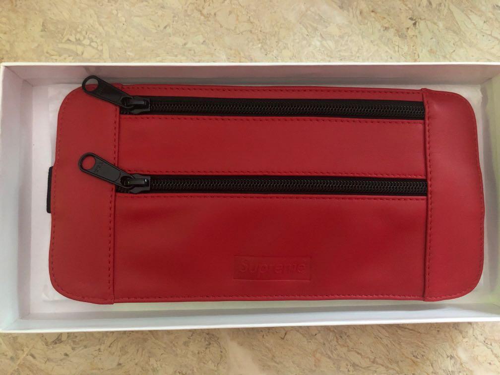 Supreme leather waist shoulder pouch