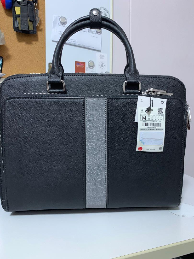 Zara Men's Briefcase (Black), Men's 