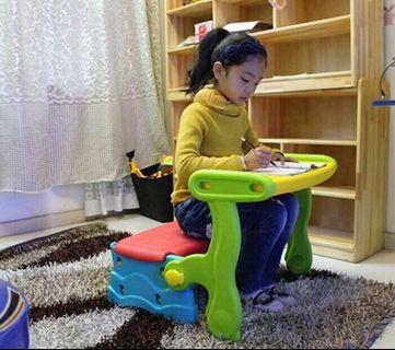 kids table and bench set