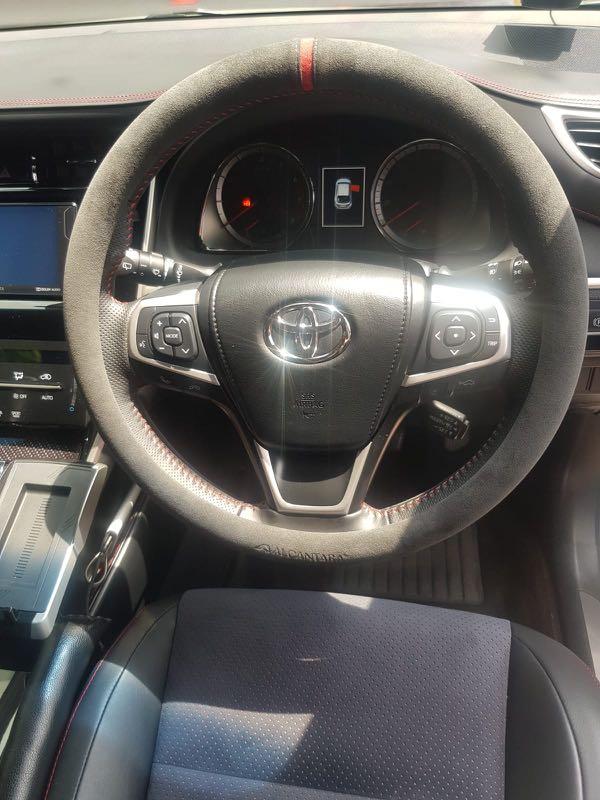Alcantara 100 Italy Original Fabric Car Steering Wheel Cover On Toyota Harrier And All Car Models Car Accessories Accessories On Carousell
