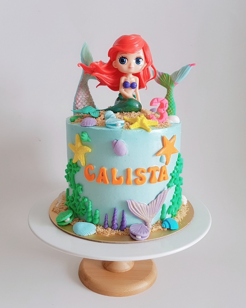 The Little Mermaid Cake And Cupcakes - CakeCentral.com