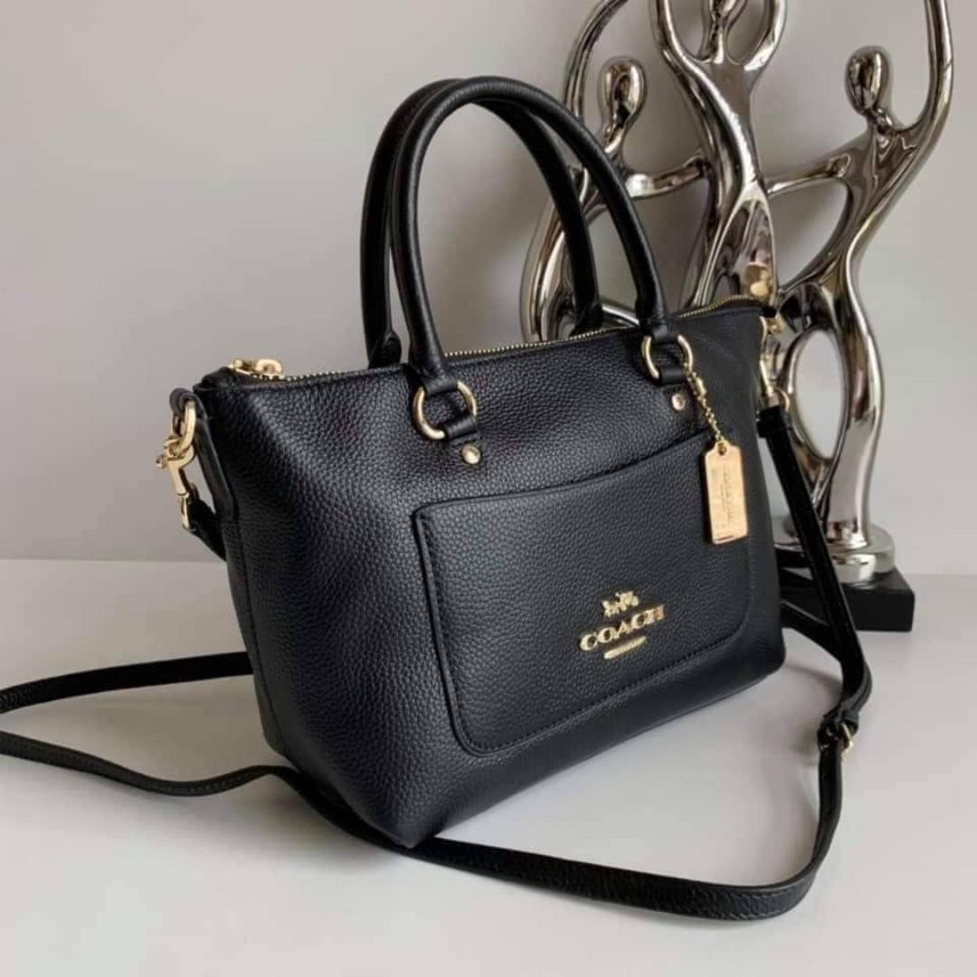 Coach emma satchel black shop
