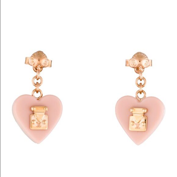louis vuitton lock me earrings