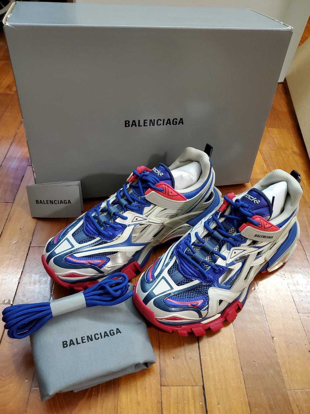 Balenciaga Track 2 Trainers SZ 42 Sneakers Blue Red eBay