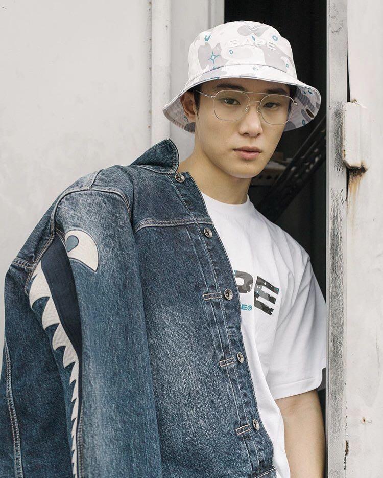 bape space camo bucket hat