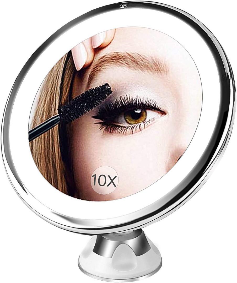 BESTOPE Lighted Makeup Mirror 10x Magnifying Vanity Mirror, Beauty