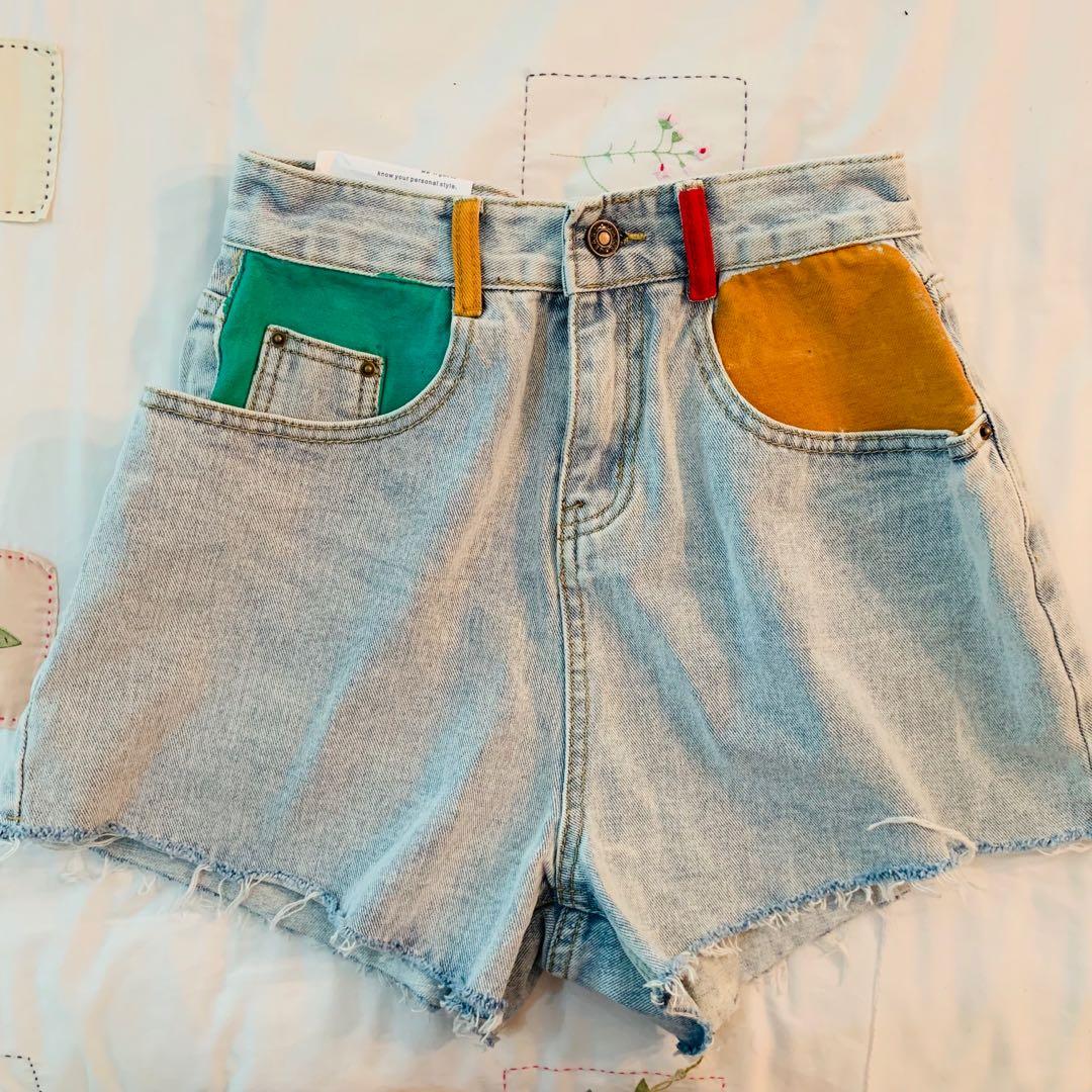 painted on jean shorts