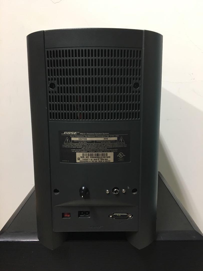 Bose active subwoofer 美國 BOSE PS321 主動式重低音喇叭, 耳機及錄音音訊設備, Soundbar、揚聲器