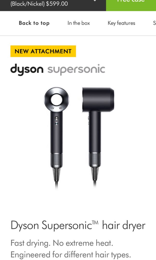 Brand New Dyson Hair Dryer Black Nickel Electronics Others On