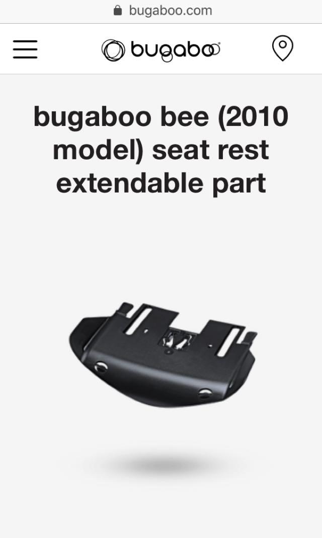 Bugaboo bee3 stroller (Category: Strollers) located in Singapore. Submitted by cicihoo (Listing ID 240820813, Image 8). Description: Bugaboo bee 3 stroller, used for 4 years. No tears but seat extension broke, you can change the part in “my first years”@69.9SGD. Other then the seat, everything working fine. Come with free cooling mat and pillow and rain cover..