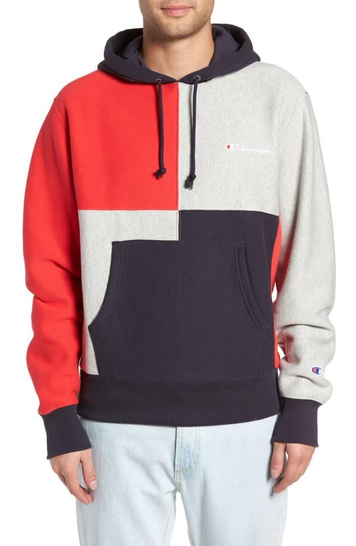 Men's champion reverse weave clearance colorblock hoodie