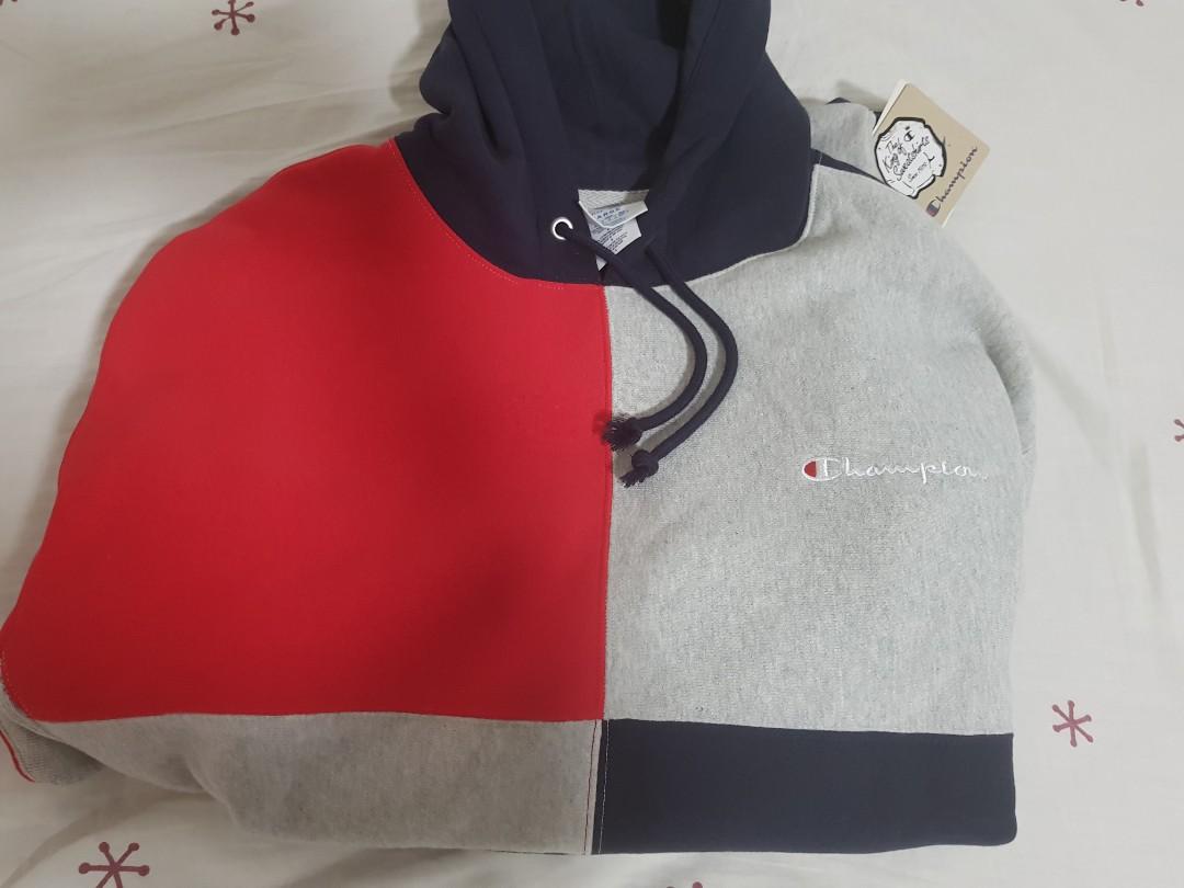 Champion Colorblock Reverse Weave Hoodie Men s Fashion Tops