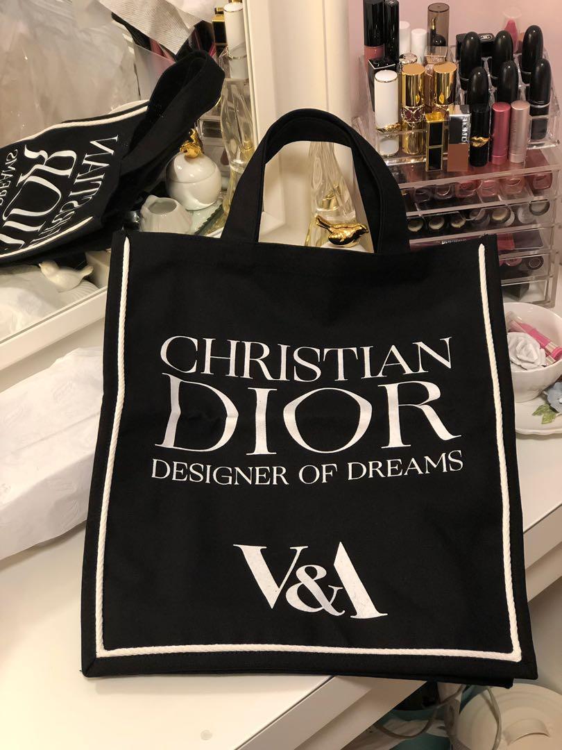 v and a dior tote bag