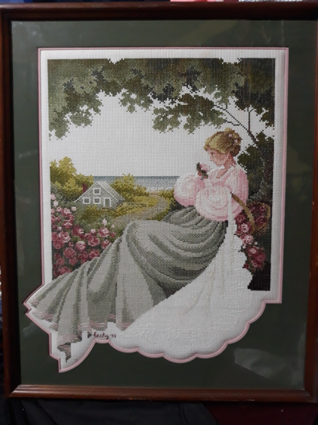 Cross stitch wall frame, Hobbies & Toys, Stationary & Craft, Art